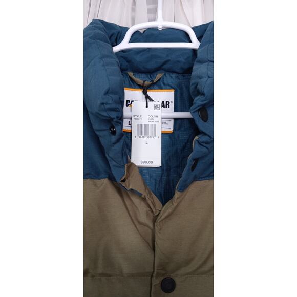 Caterpillar Two Toned Quilted Water Resistant Vest Men's Size Large - Picture 4 of 7